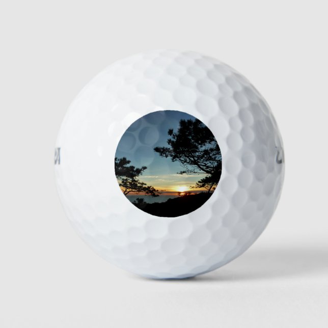Torrey Pine Sunset III California Landschaft Golfball (Vorderseite)