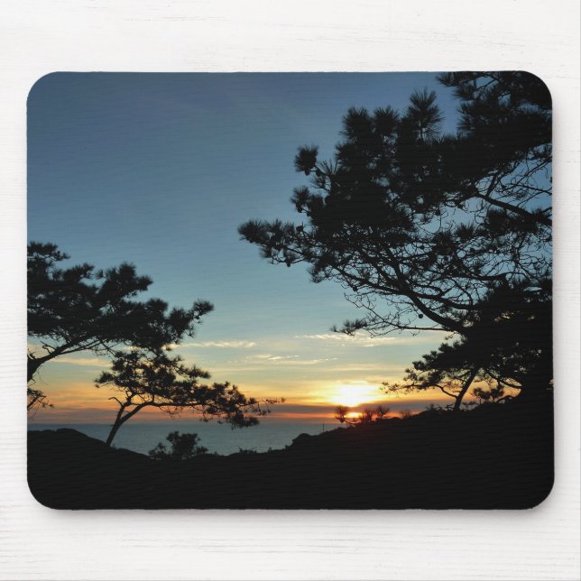 Torrey Pine Sunset III California Landschaft Mousepad (Vorne)