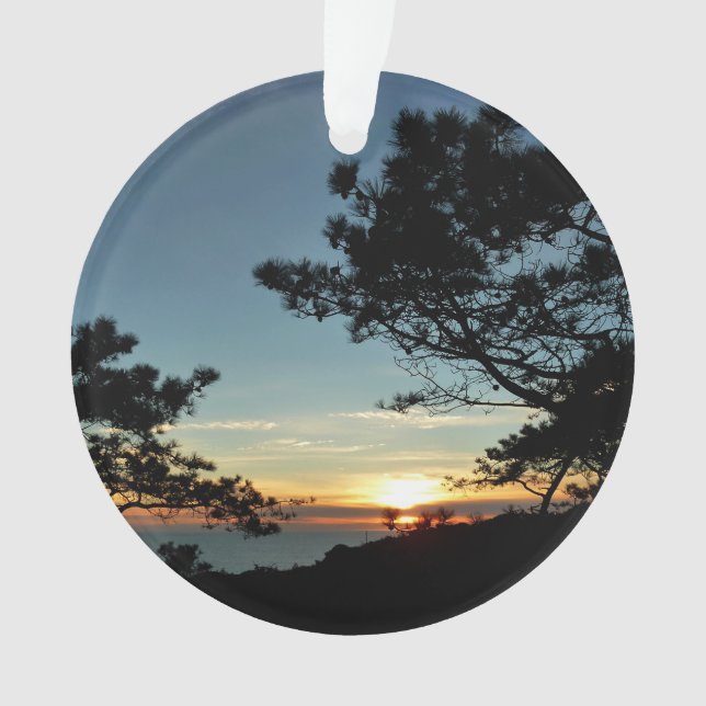 Torrey Pine Sunset III California Landschaft Ornament (Vorderseite)