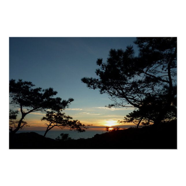 Torrey Pine Sunset III California Landschaft Poster (Vorderseite)