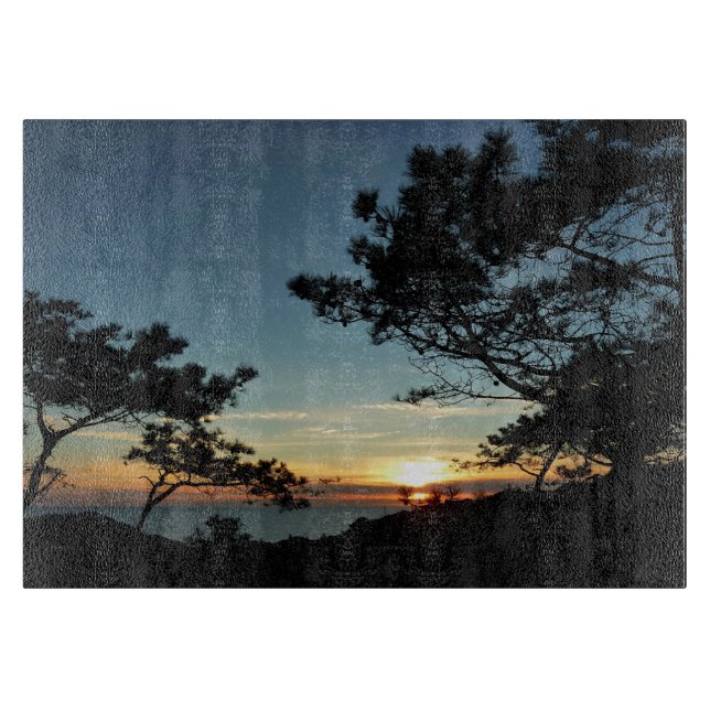 Torrey Pine Sunset III California Landschaft Schneidebrett (Vorderseite)