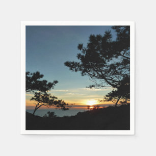 Torrey Pine Sunset III California Landschaft Serviette