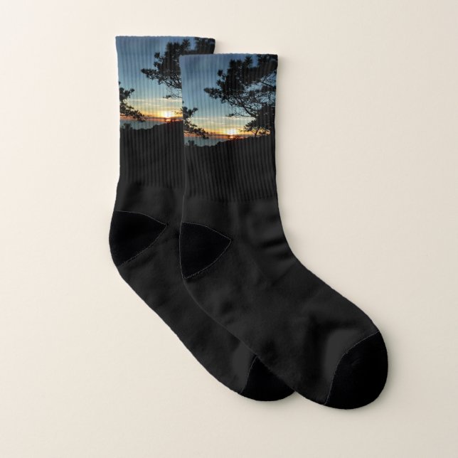 Torrey Pine Sunset III California Landschaft Socken (Paar)