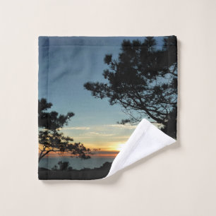 Torrey Pine Sunset III California Landschaft Waschlappen