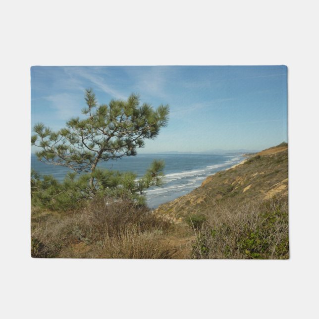 Torrey Pine und California Coastline Landschaft Fußmatte (Vorderseite)
