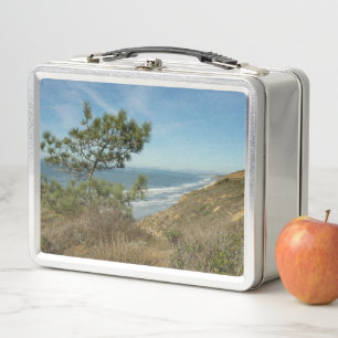 Torrey Pine und California Coastline Landschaft Metall Brotdose
