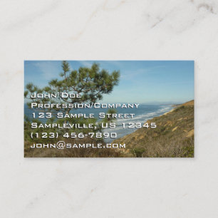 Torrey Pine und California Coastline Landschaft Visitenkarte