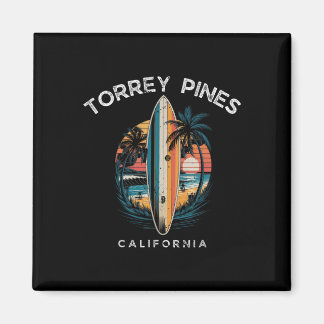 Torrey Pines Beach California Men Women Surfing  Magnet
