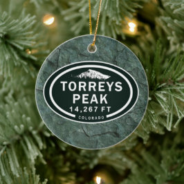 Torreys Peak 14.267 FT Colorado 14er Berg Keramikornament