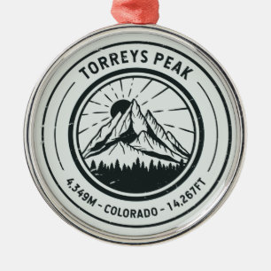 Torreys Peak Colorado Wandern Ornament Aus Metall