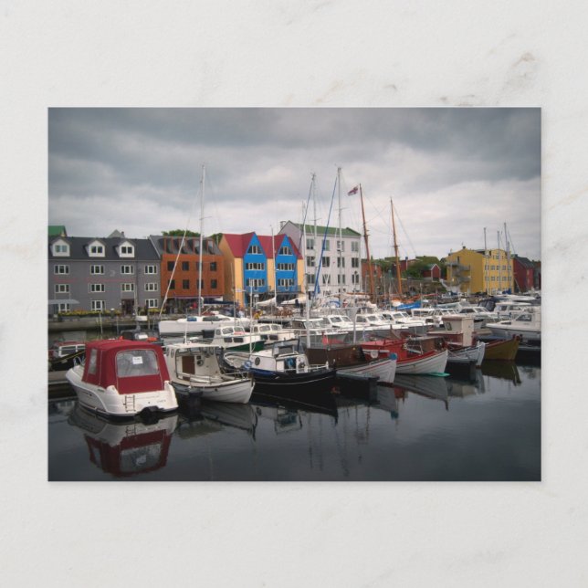 Tórshavn, Färöer Postkarte (Vorderseite)