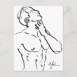 Torso Sketch Postcard Postkarte