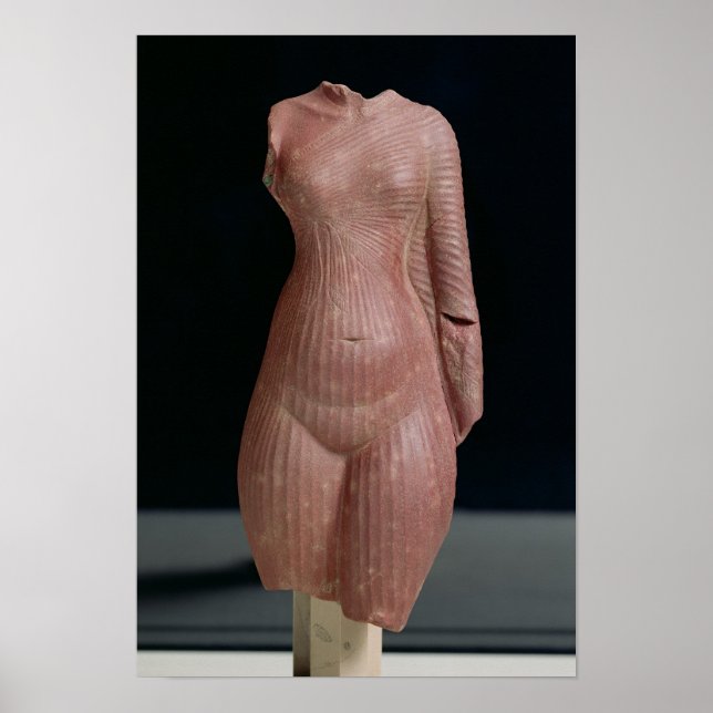 Torso von Frauen, wahrscheinlich Königin Nefertiti Poster (Vorne)