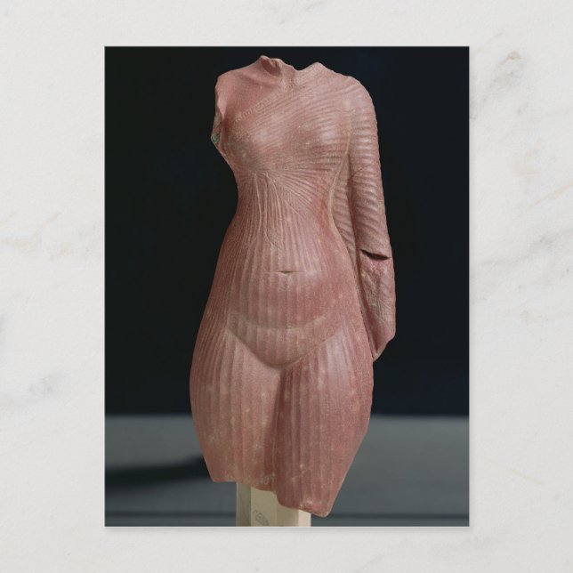 Torso von Frauen, wahrscheinlich Königin Nefertiti Postkarte (Vorderseite)