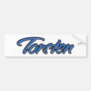 Torsten Name blue Aufkleber Sticker Autoaufkleber