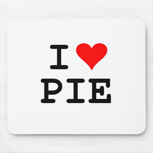 Torte der Liebe I (schwarze Beschriftung) Mousepad (Vorne)