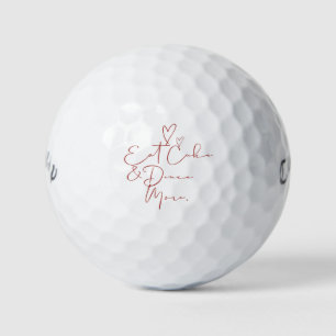 Torte essen & mehr tanzen Hochzeitsgeschenke im Golfball