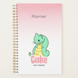 Torte (Katze + Schlange) Rosa Agenda Planer