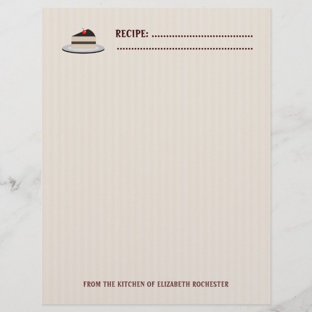 Torte Stück Flyer (Vorne)