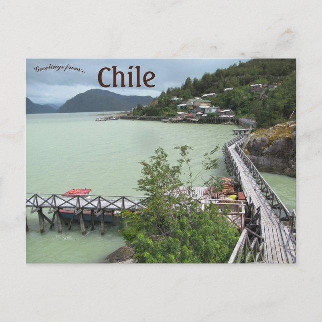Tortel Walkways im Chile Postkarte (Vorderseite)