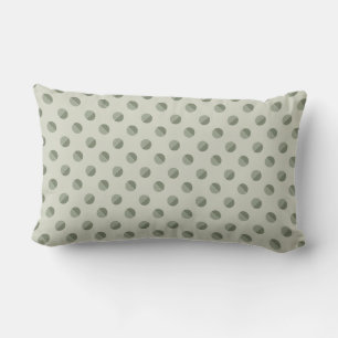 Torten-Polka-Punkte" Salbei- und Farbtoncreme Lendenkissen