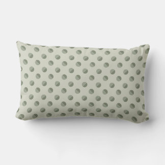 Torten-Polka-Punkte" Salbei- und Farbtoncreme Lendenkissen