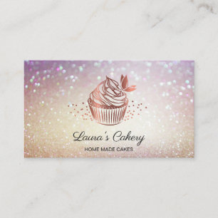 Torten Süßigkeiten Cupcake Home-Bäckerei Mädchenha Visitenkarte