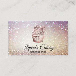 Torten & Süßigkeiten Cupcake Home Bäckerei Rustika Visitenkarte