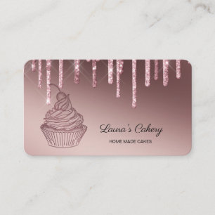 Torten & Süßigkeiten Cupcake Home Bäckerei tropfen Visitenkarte