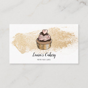 Torten & Süßigkeiten Cupcake Home-Bäckerei tropfen Visitenkarte