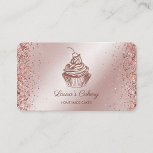 Torten & Süßigkeiten Cupcake Home-Bäckerei tropfen Visitenkarte