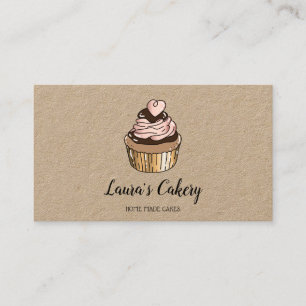 Torten & Süßigkeiten Cupcake Home-Bäckerei tropfen Visitenkarte