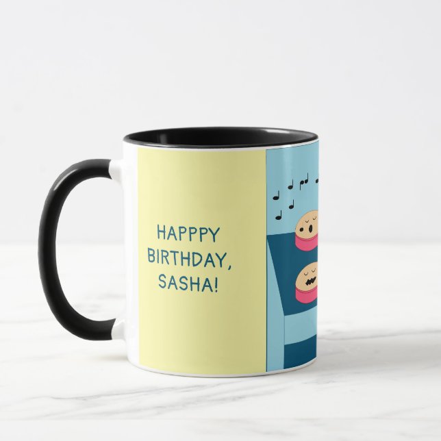 Torten warten - Zeit für Frosting: Geburtstag  Tasse (Links)