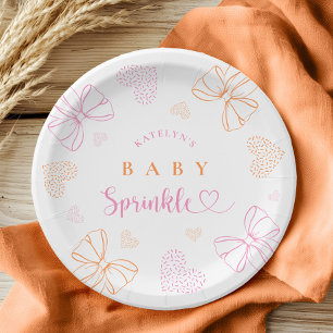Tortenband-Baby-Party-Papierteller Pappteller