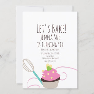 Tortenboden Cupcake-Dekoration Geburtstag Rosa Str Einladung