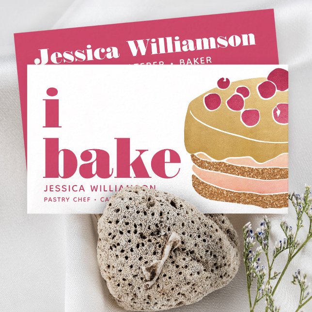 Tortenburgund Roter Koch Konditorgebäck Fett Typ Visitenkarte (Von Creator hochgeladen)