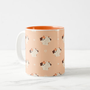 Tortie Cat Couple Tasse
