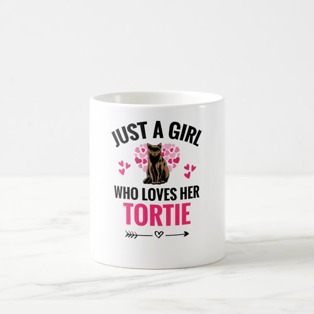Tortie Cat Geschenke für Frauen Tortoiseshell Katz Kaffeetasse (Mittel)