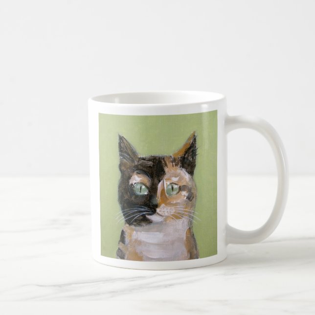 Tortie Katze Tasse (Rechts)