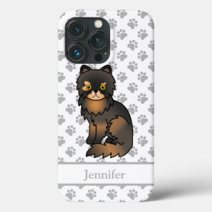 Tortie Point Persischer Niedlicher Cartoon Cat & N Case-Mate iPhone Hülle