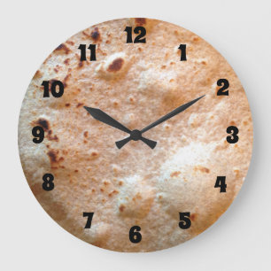 Tortilla Große Wanduhr