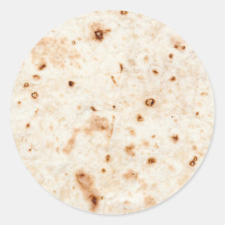 Tortilla-Muschel Runder Aufkleber