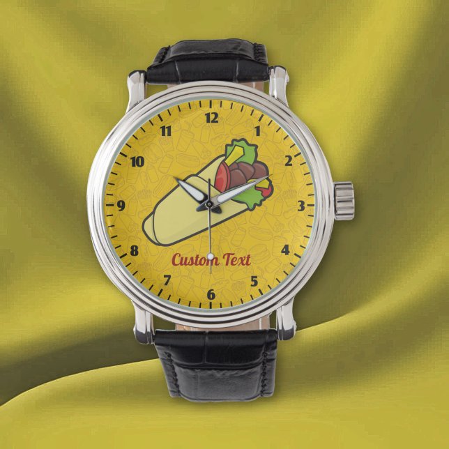 Tortilla Sandwich Wrap Armbanduhr (Von Creator hochgeladen)
