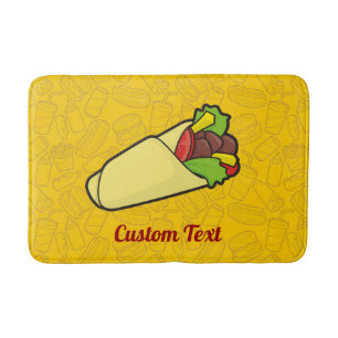 Tortilla Sandwich Wrap Badezimmer Mat Badematte