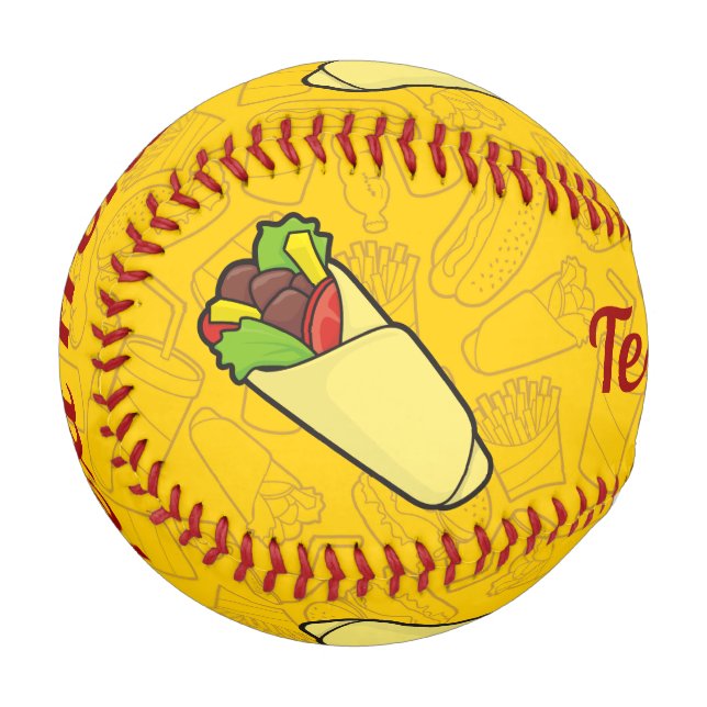 Tortilla Sandwich Wrap Baseball (Rückseite Rechts)