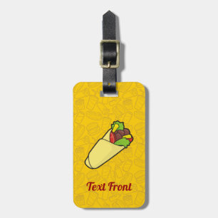 Tortilla Sandwich Wrap Gepäcktag Gepäckanhänger