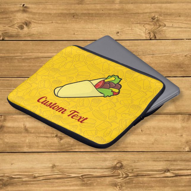 Tortilla Sandwich Wrap Laptop Sleeve (Von Creator hochgeladen)