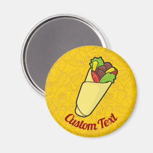 Tortilla-Sandwich-Wrap-Magnet Magnet