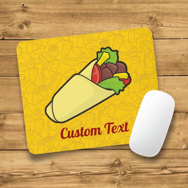 Tortilla Sandwich Wrap Mouse Pad Mousepad (Von Creator hochgeladen)
