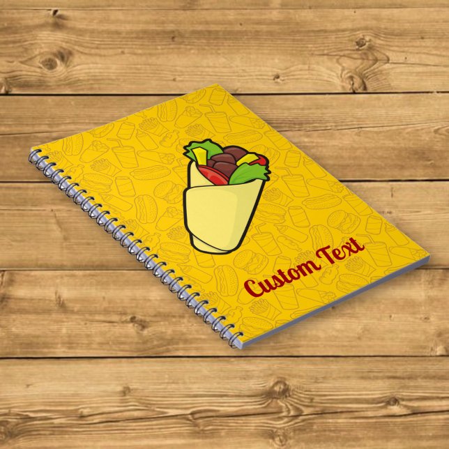 Tortilla Sandwich Wrap Notebook Notizblock (Von Creator hochgeladen)